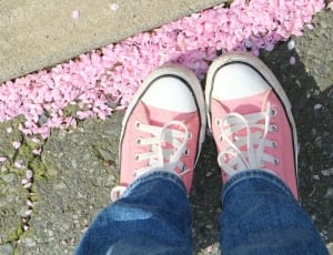 pink and white shoes thumbnail