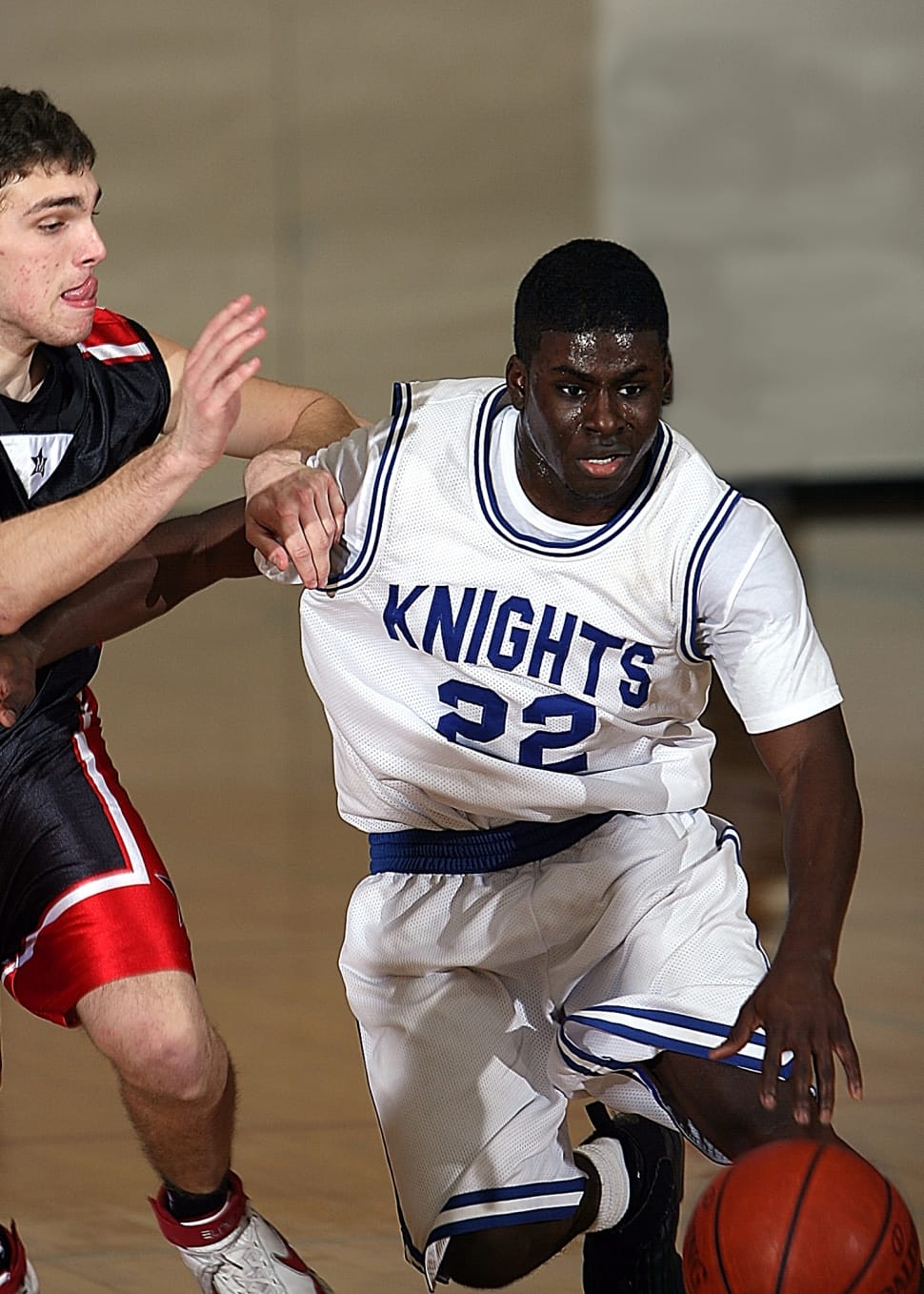 men's white and blue knights 22 basketball jersey preview