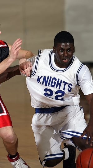 men's white and blue knights 22 basketball jersey thumbnail