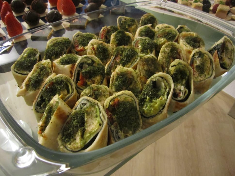 rolls with green mince leafy vegetable preview