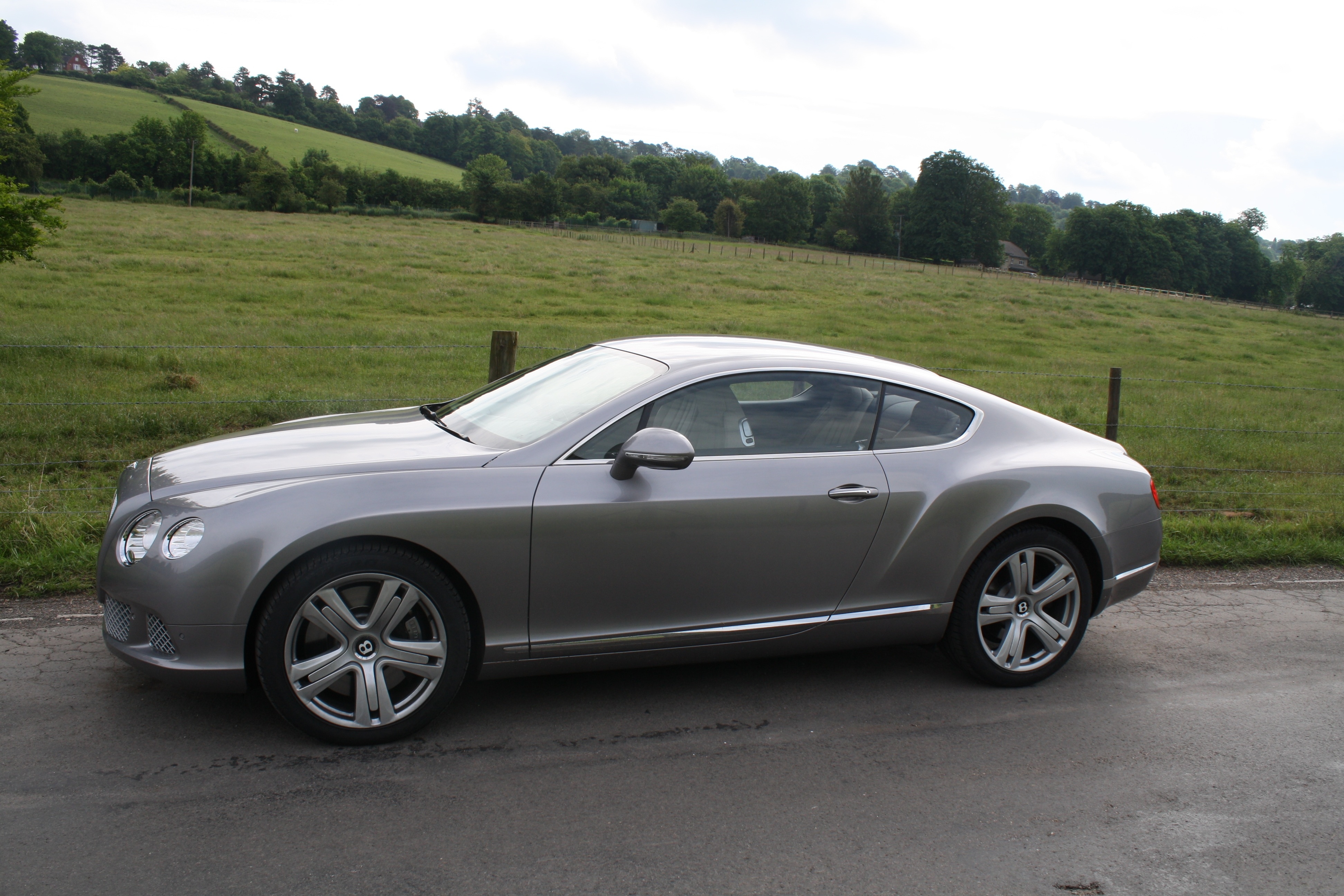 silver sports coupe