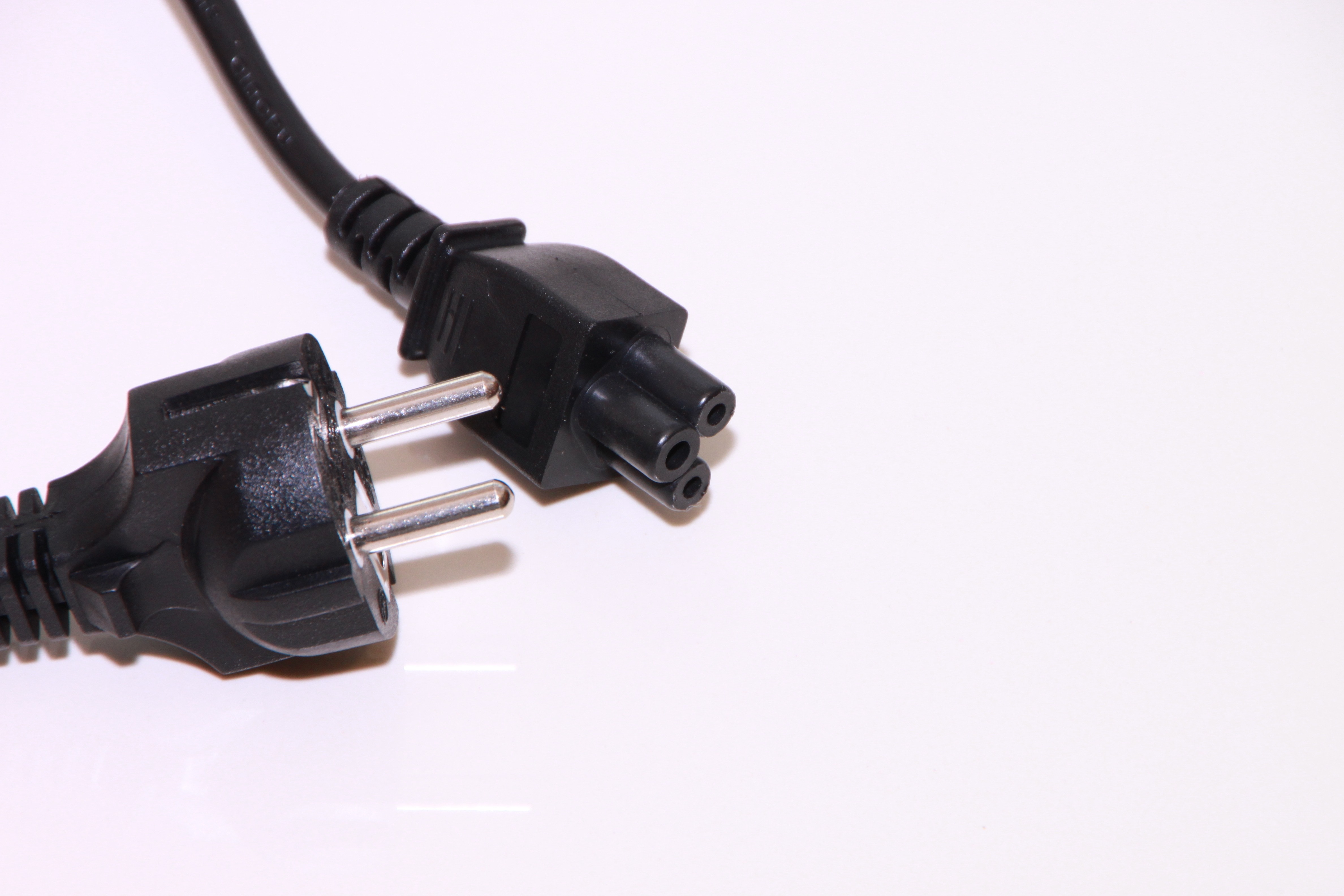 black electric plug