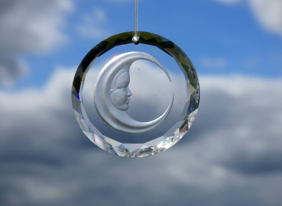 shallow focus photography of half moon ornament preview