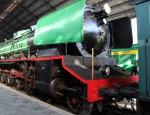 green and black train thumbnail