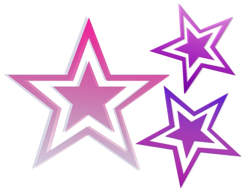 pink and purple stars illustration image preview