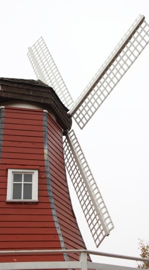 white and brown wooden windmill thumbnail