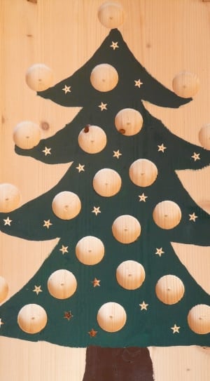 green christmas tree wall decor thumbnail