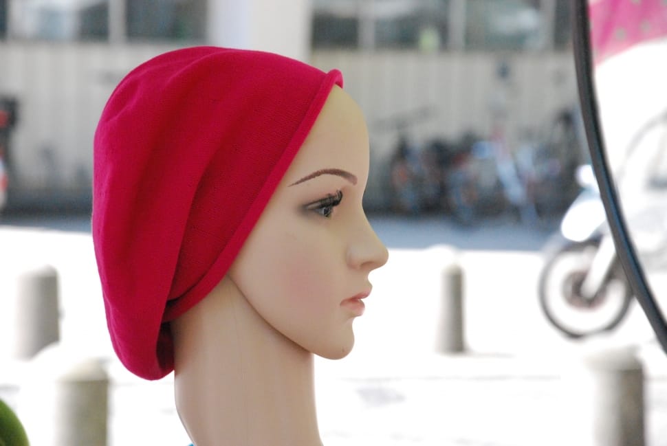 women's red hijab preview