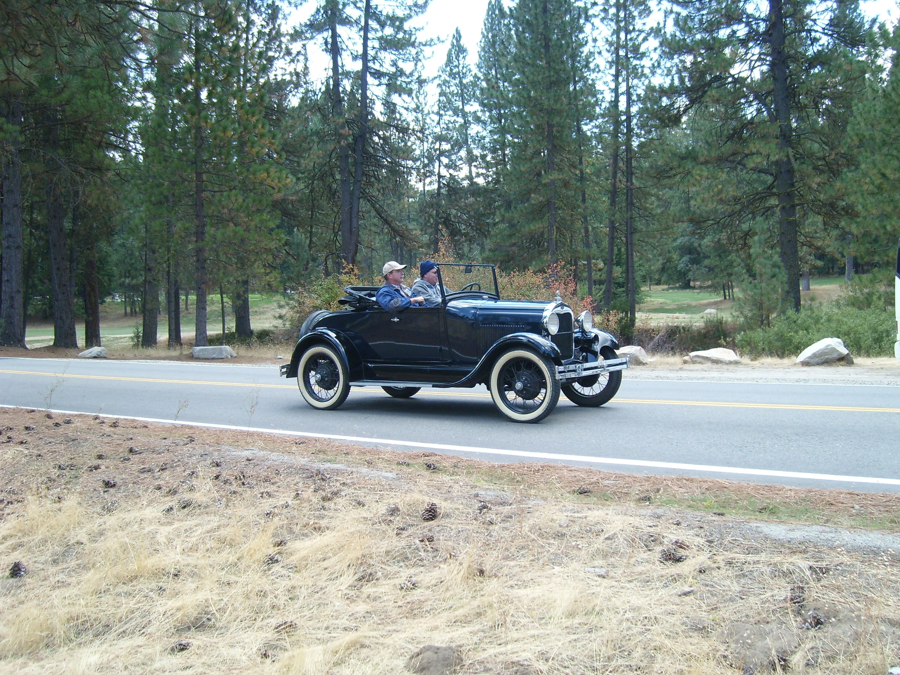 black vintage type car