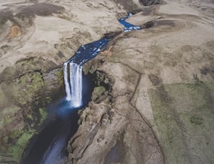 time lapse aerial photo of waterfalls thumbnail