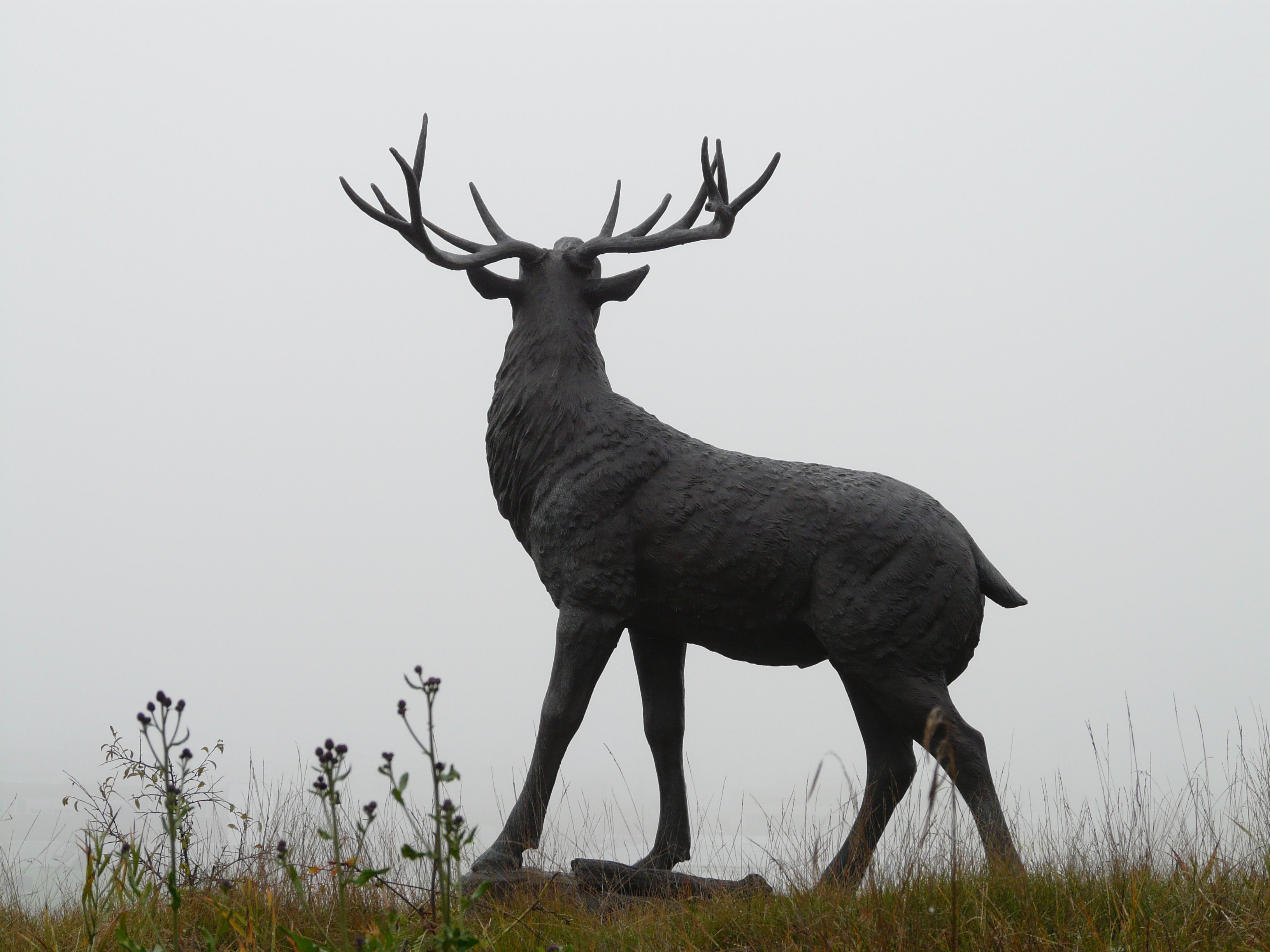 statue of reindeer