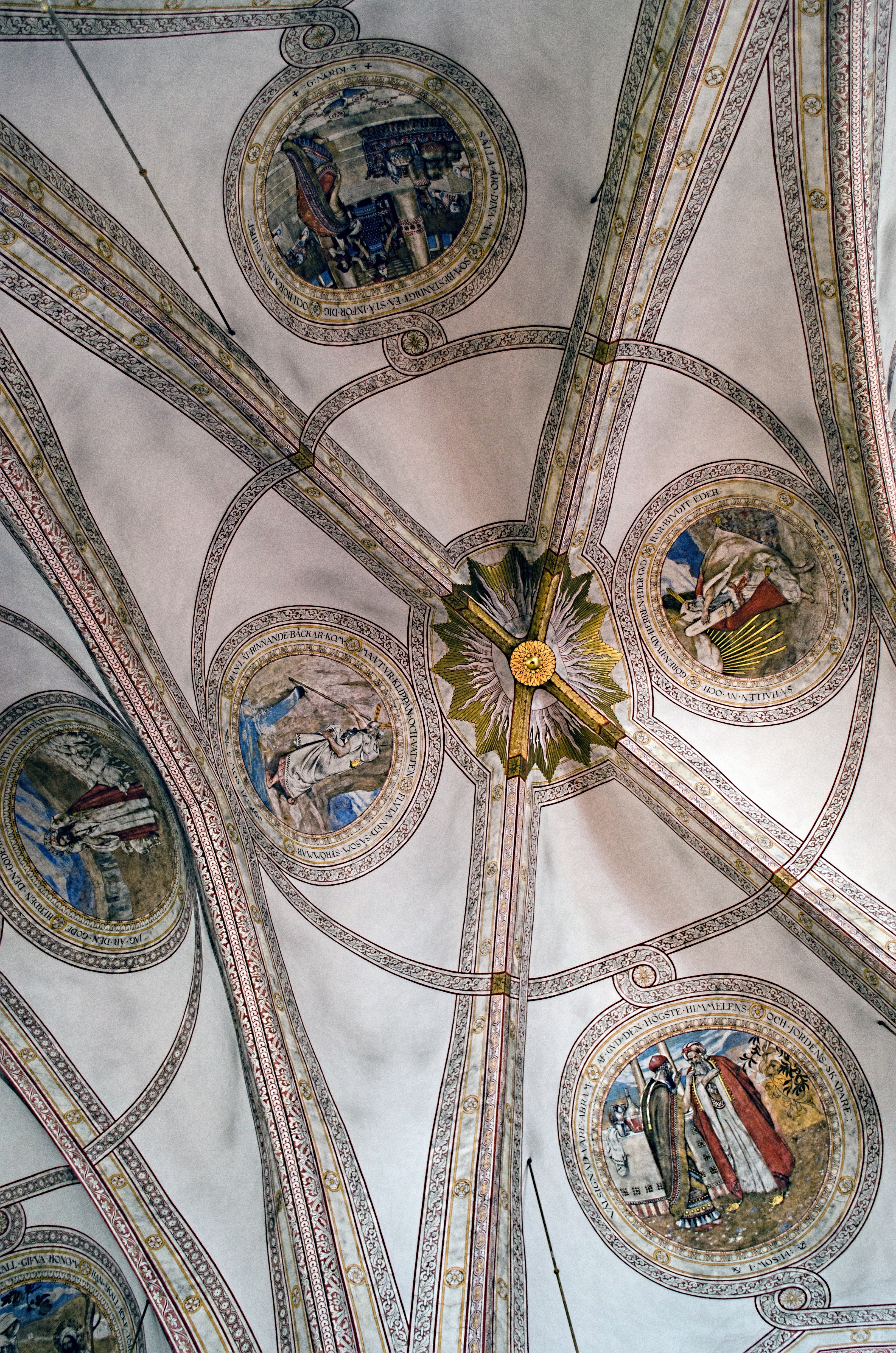 decorated church roof