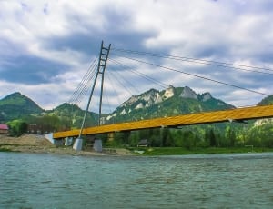 brown and gray suspension bridge thumbnail