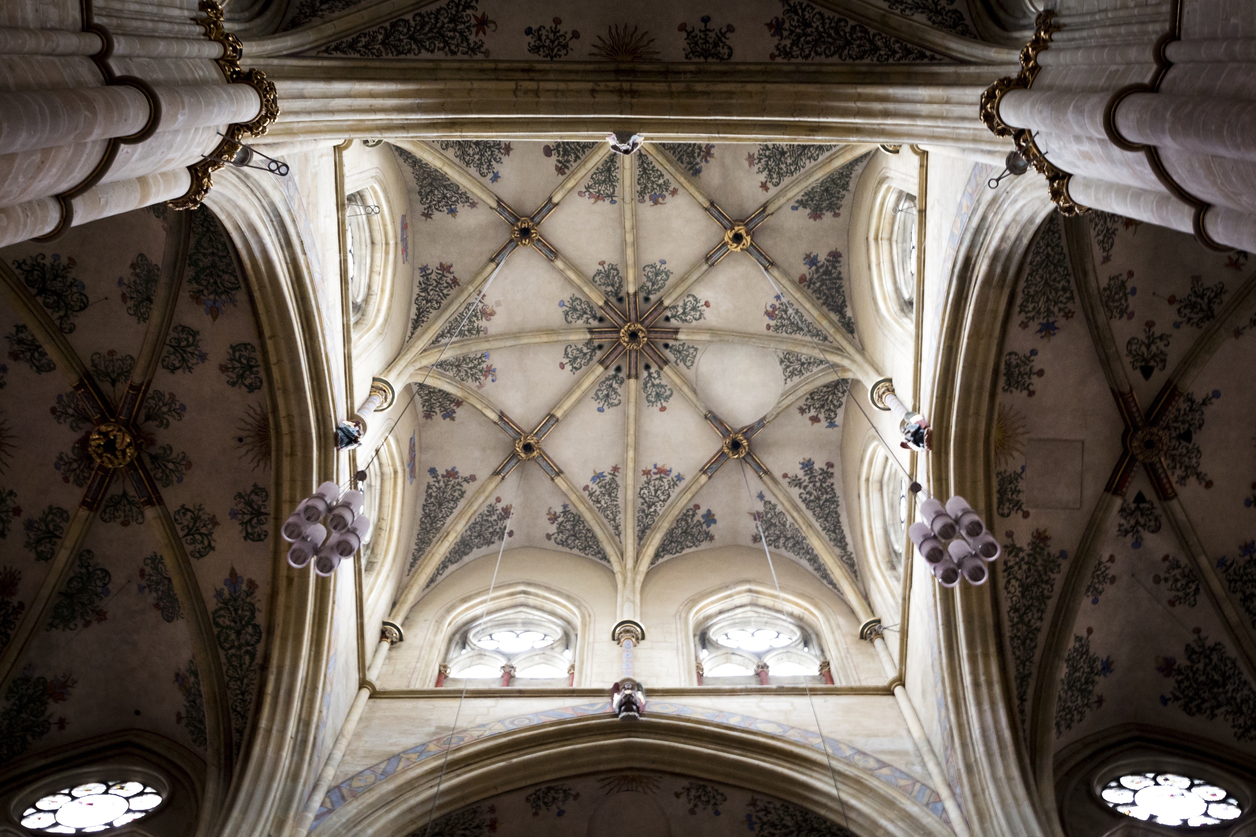 floral ceiling structure