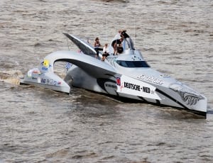 silver earthrace boat thumbnail