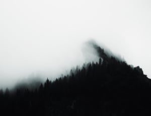 mountain with cloudy sky photo thumbnail