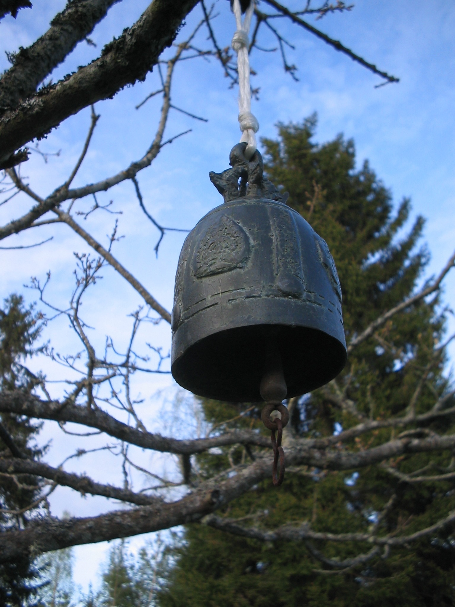 black bell on tree