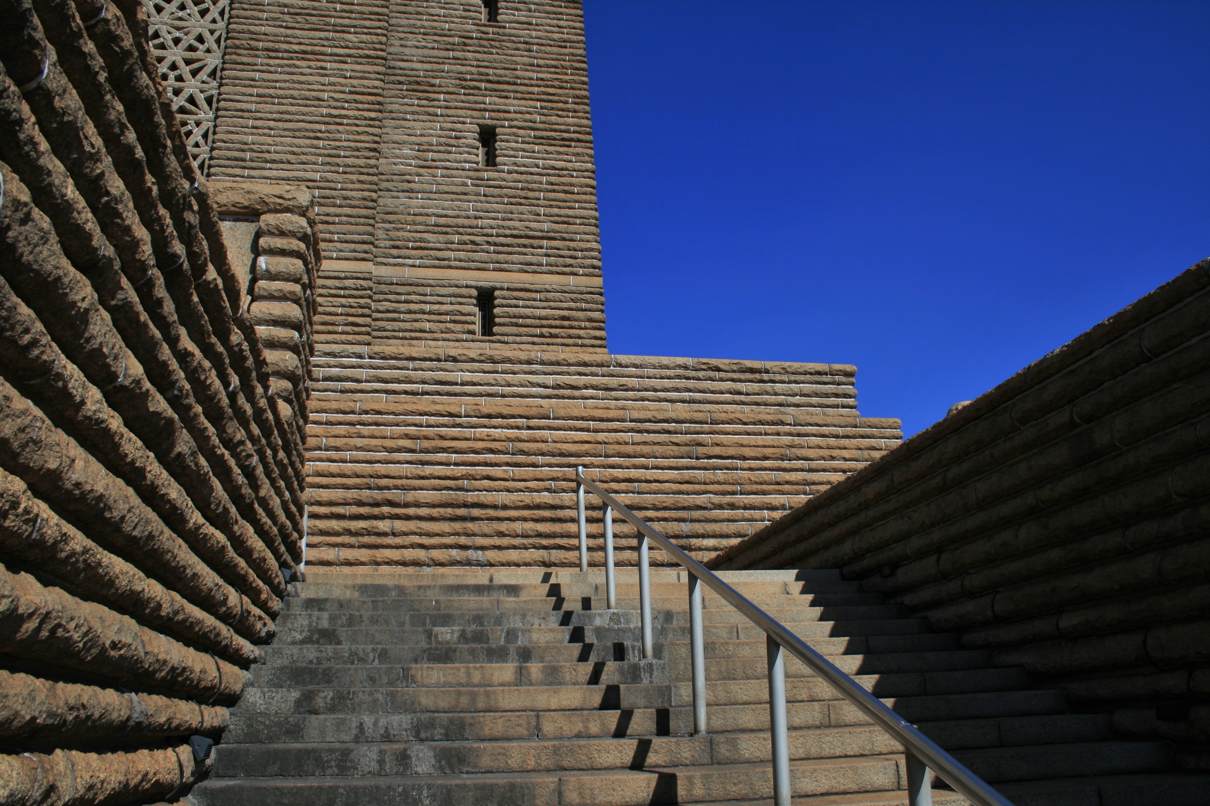 brown concrete stairways