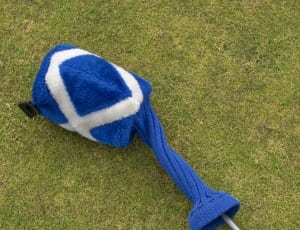 blue and white knitted cover thumbnail