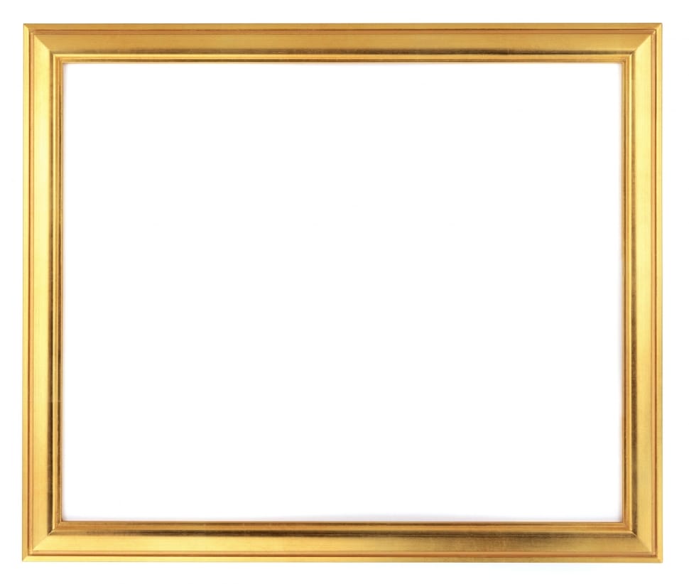 brass wooden rectangular photo frame preview