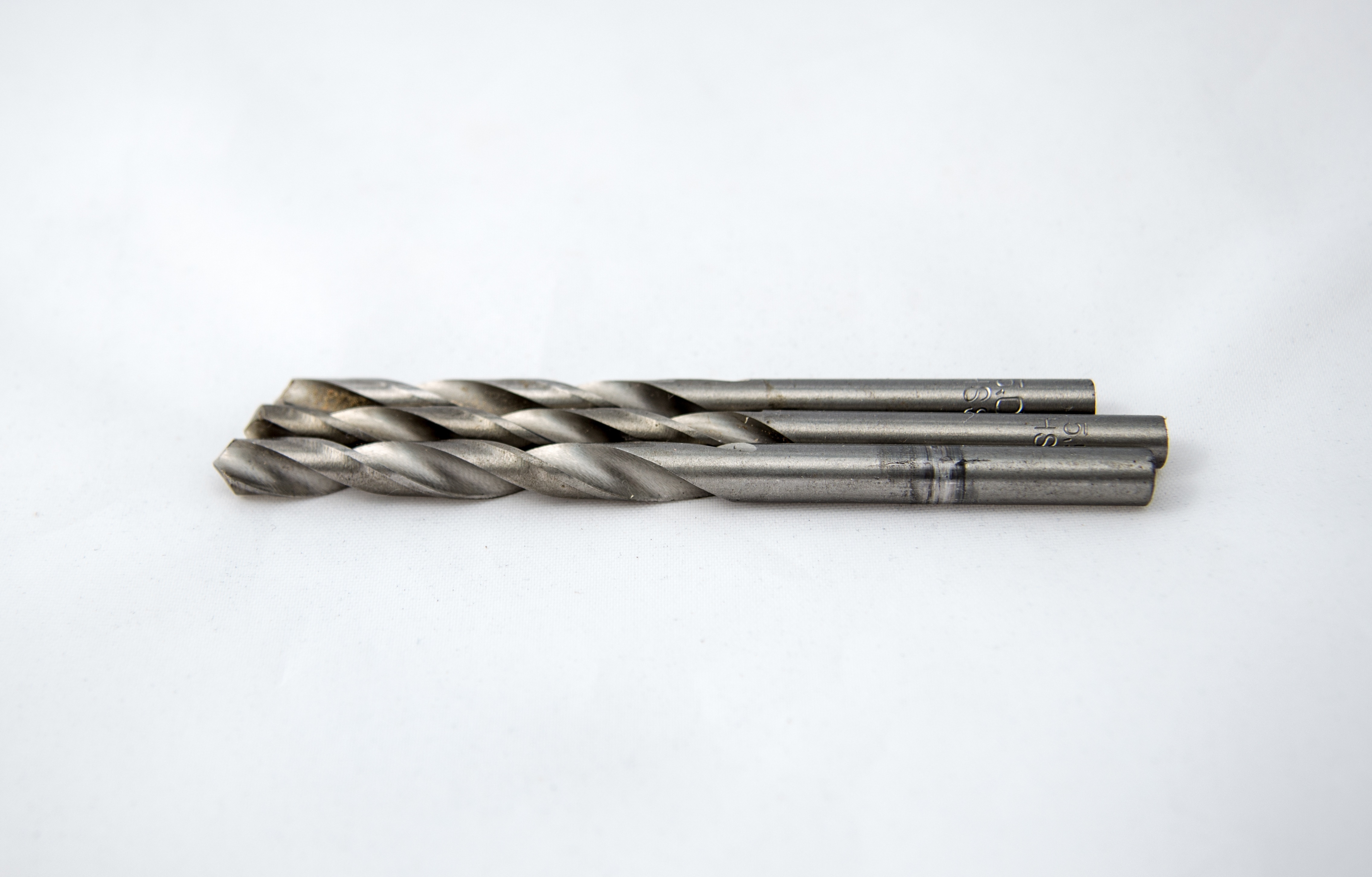 3 stainless steel drill bits