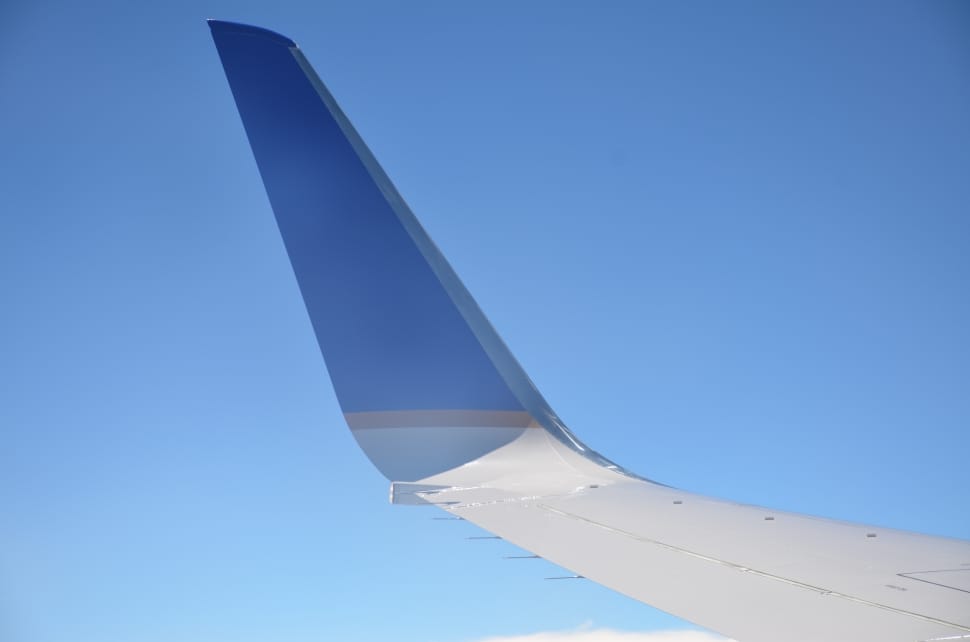 blue and white airplane preview