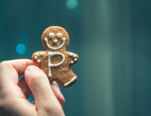 shallow focus photography of gingerman bread thumbnail