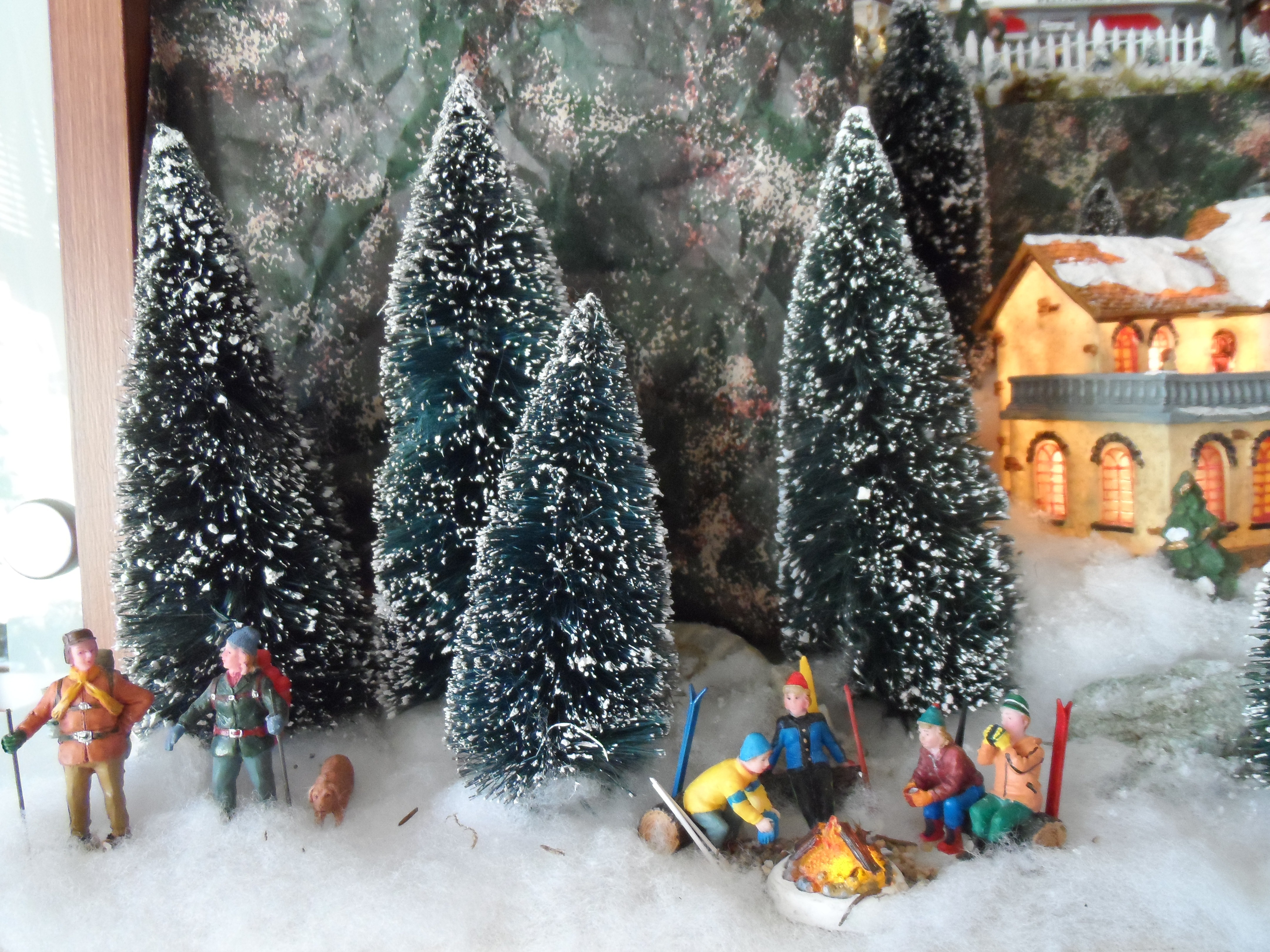 snowman village figurine set