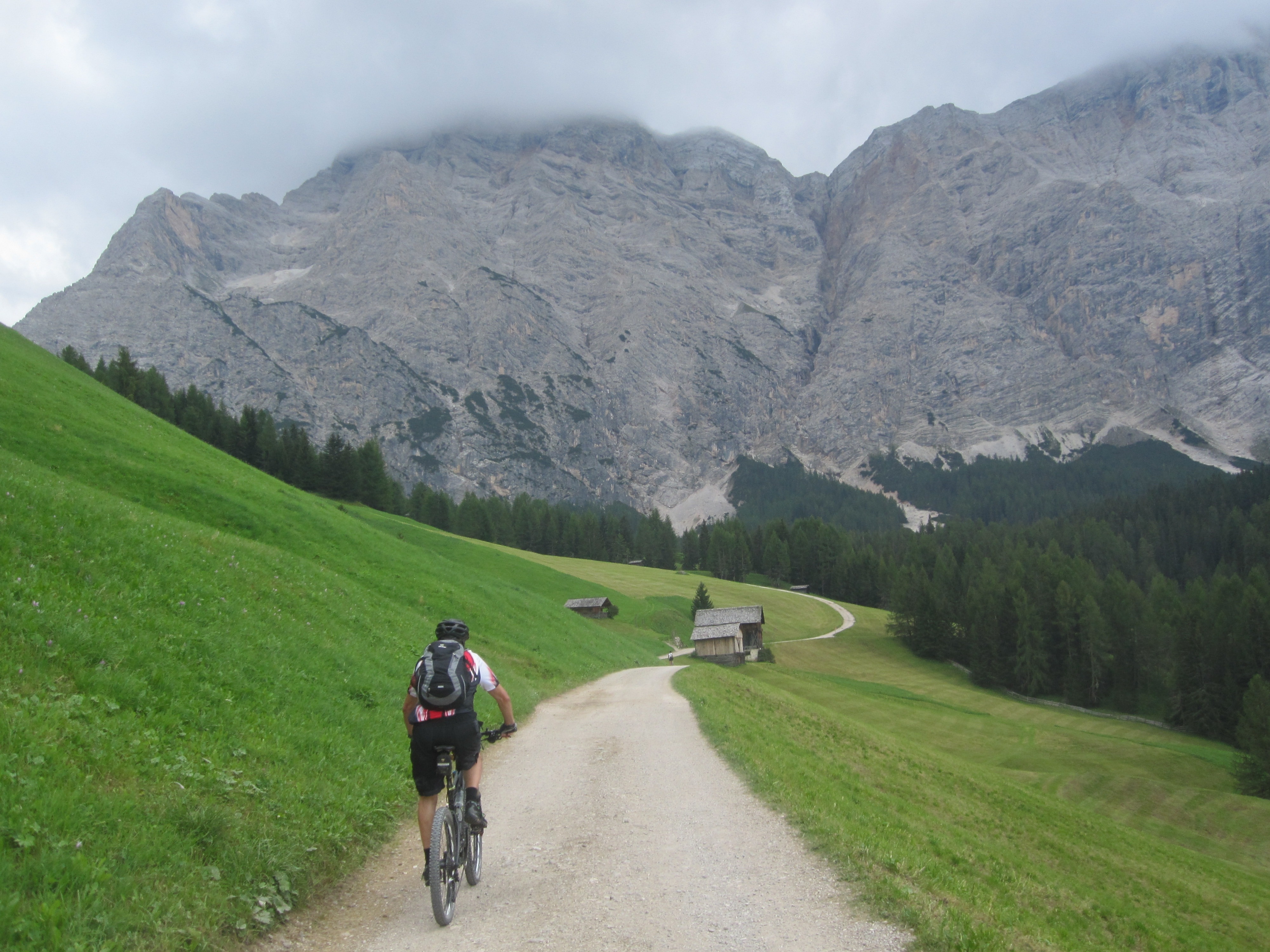 Dolomites, Mountains, Italy, Cyclists, mountain, cycling