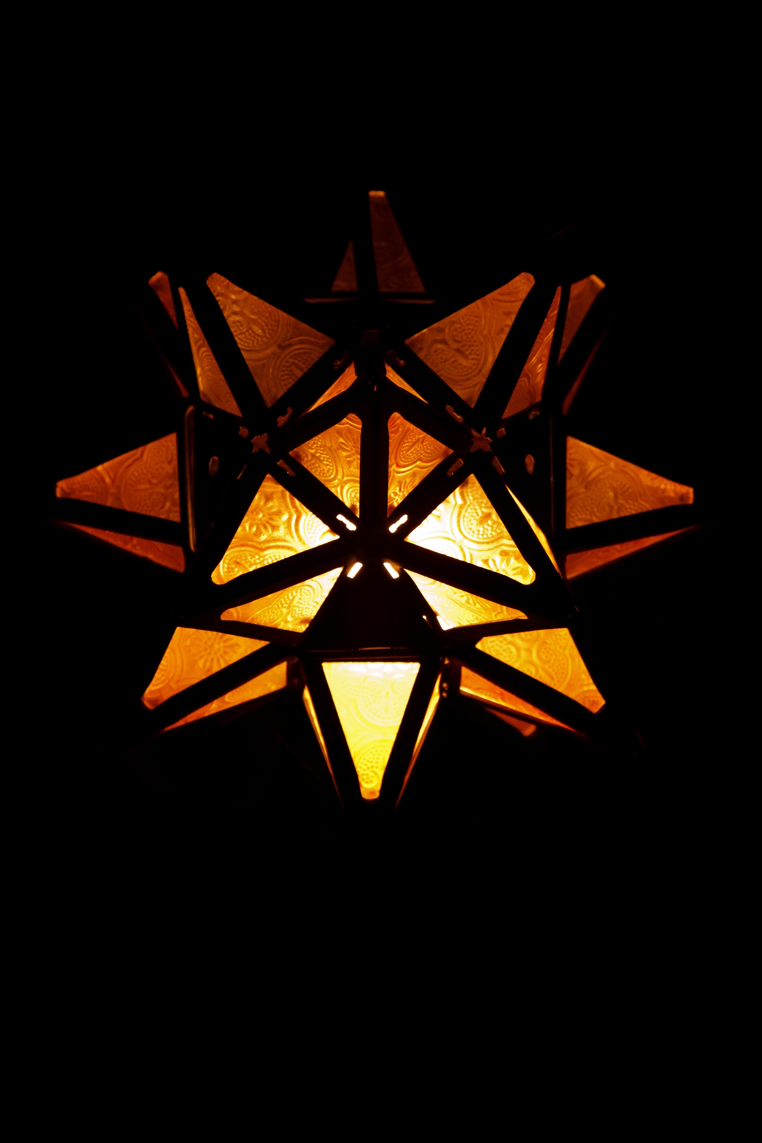 red and yellow star shape lantern