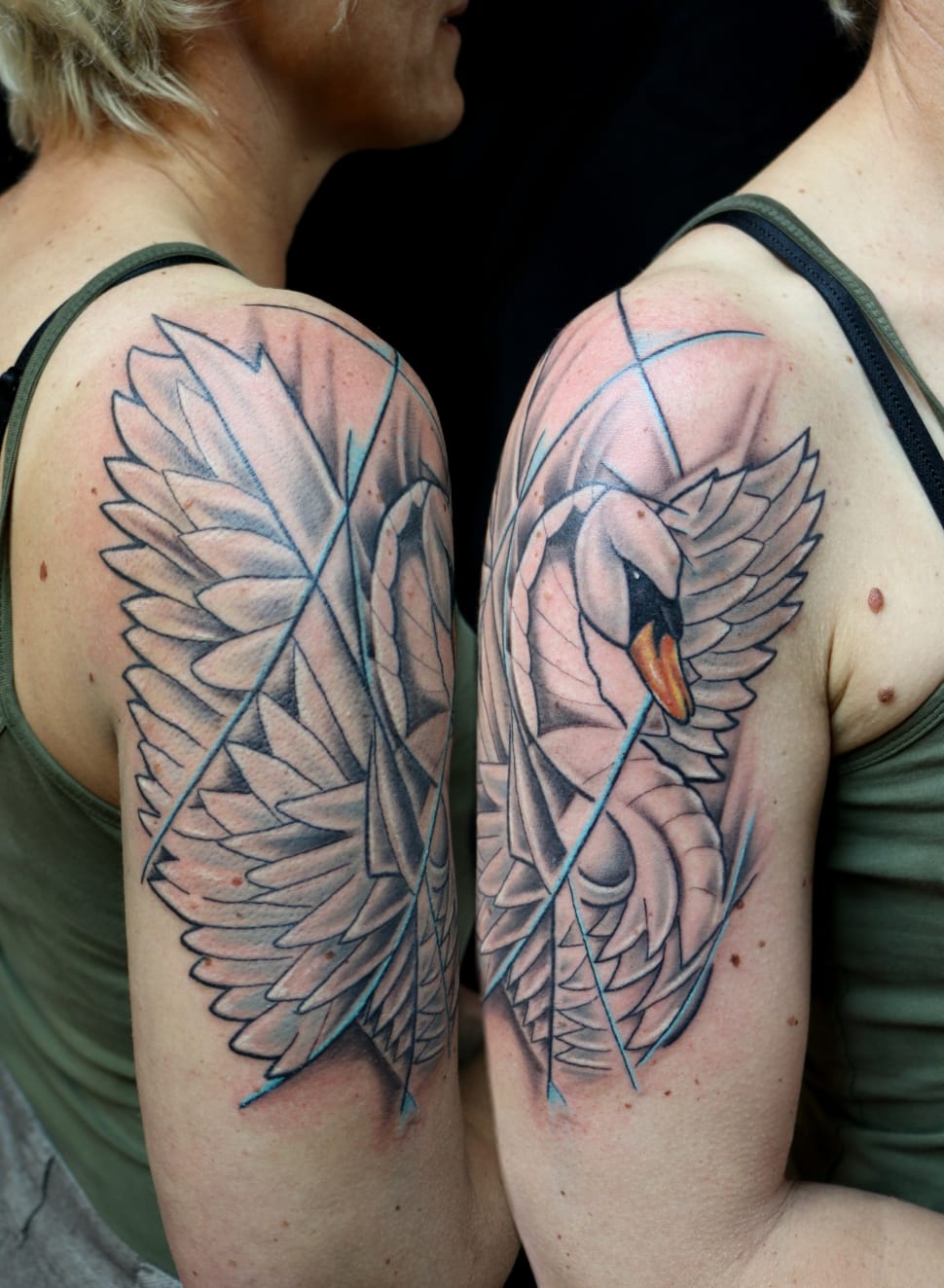 Flower arm tattoo | Flower tattoo shoulder, Shoulder tattoos for women,  Flower tattoo arm