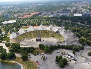 aerial photography of stadium thumbnail