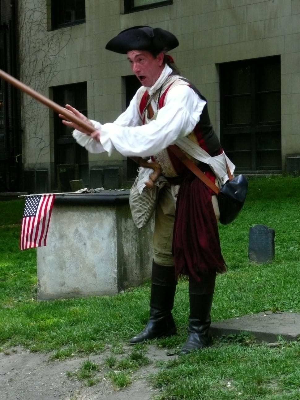 man in old america outfit preview
