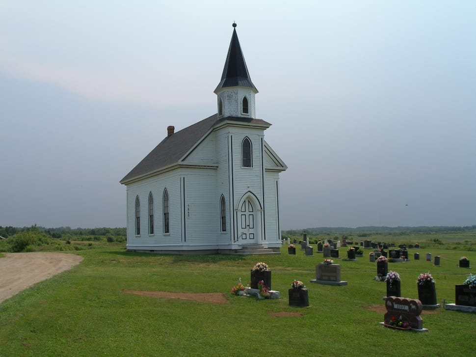 white and gray wooden frame church preview