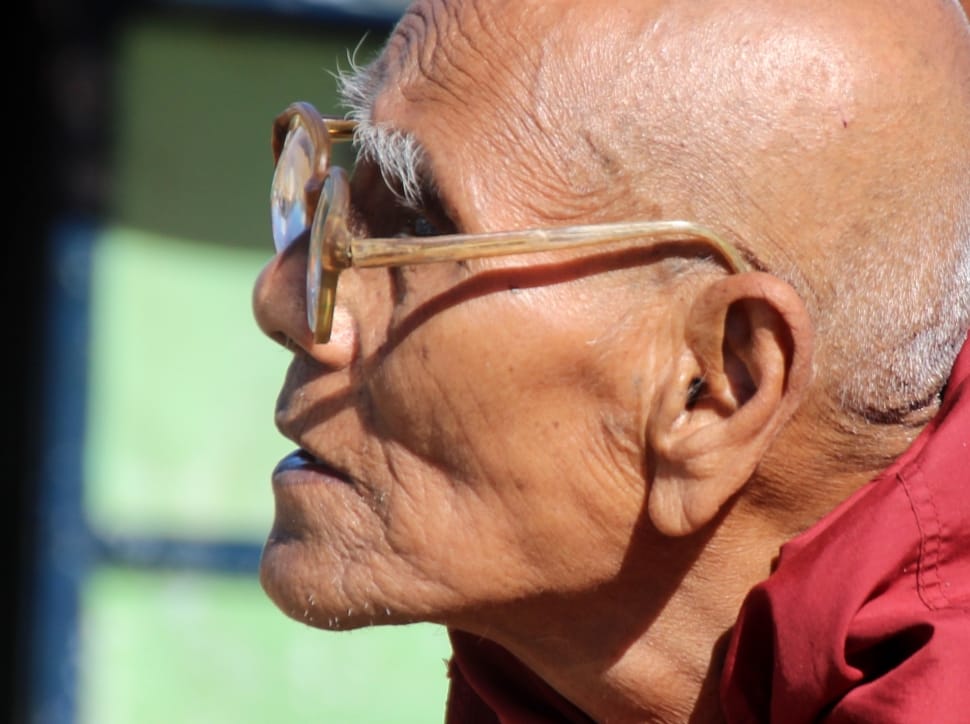 man in brown frame eyeglasses preview
