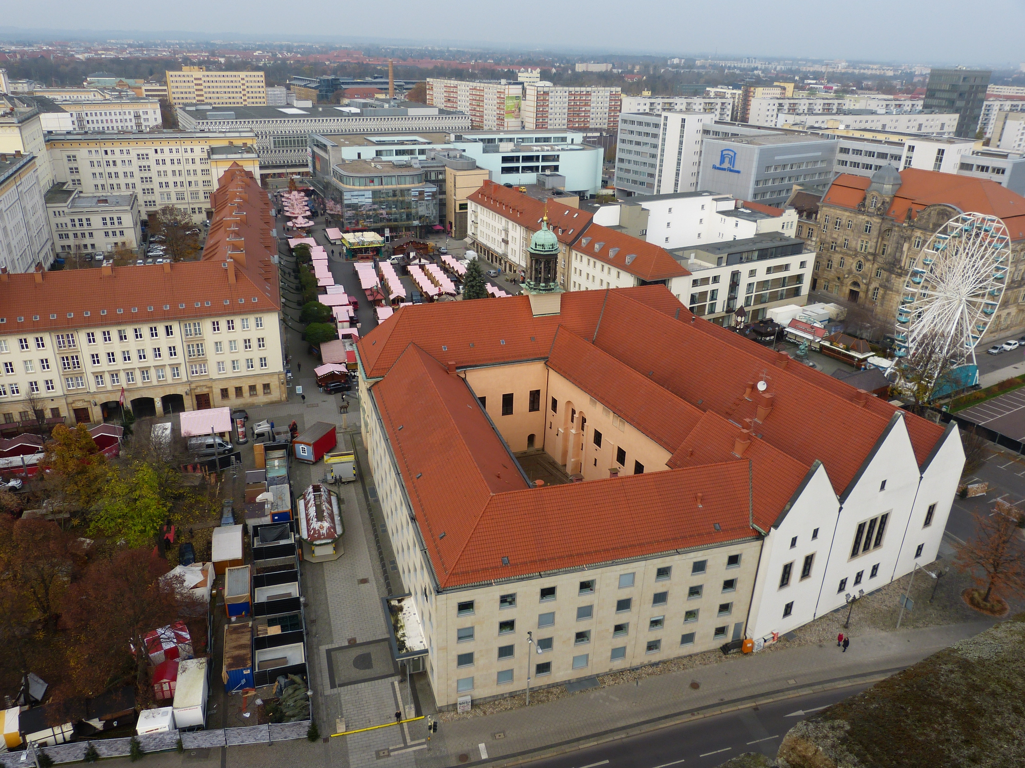 aerial view photo of city buildings