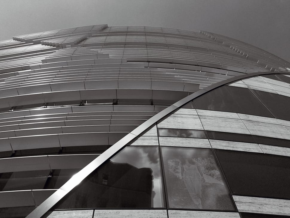 grey scale building photography preview