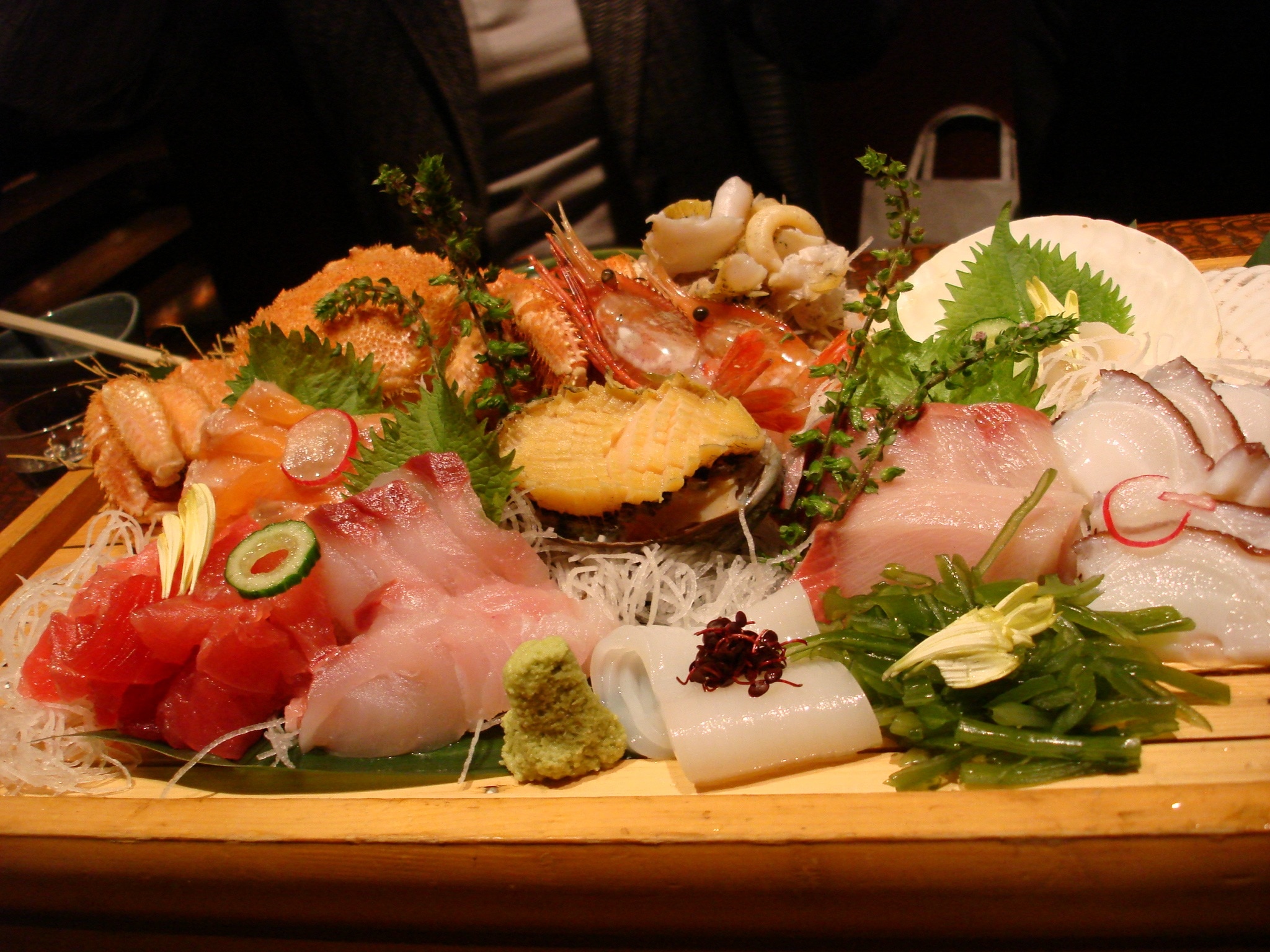 variety of seafoods