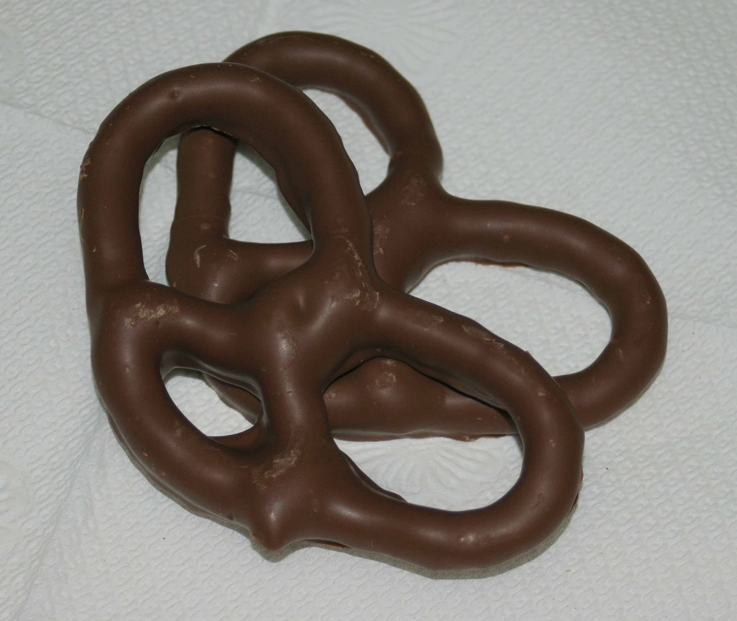 chocolate coated pretzels