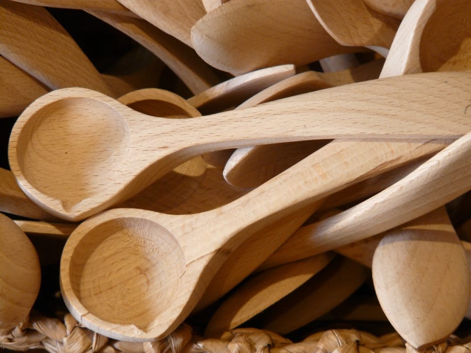 brown wooden serving spoon preview