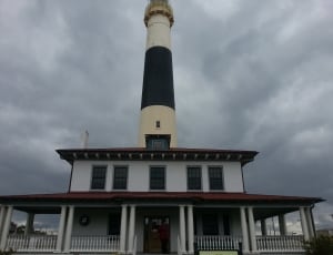 white and black painted lighthouse thumbnail