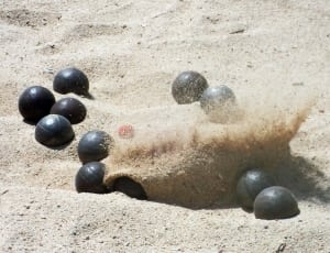 black ball lot and gray sand thumbnail