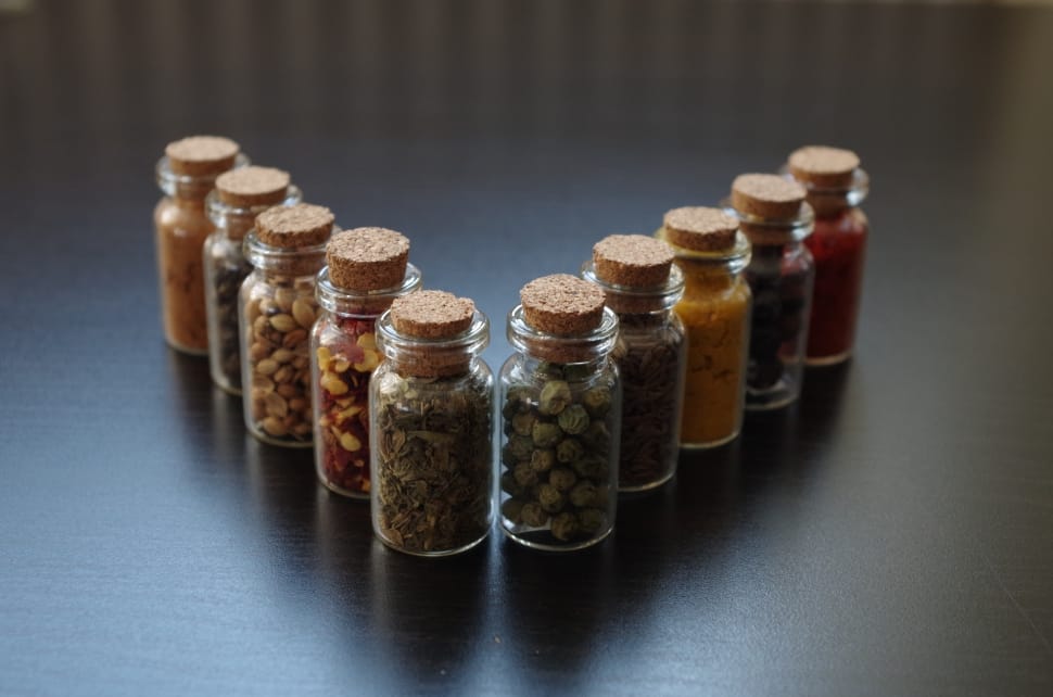 assorted seeds in bottle lot preview