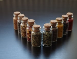 assorted seeds in bottle lot thumbnail