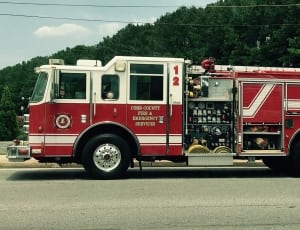 white and red firetruck thumbnail