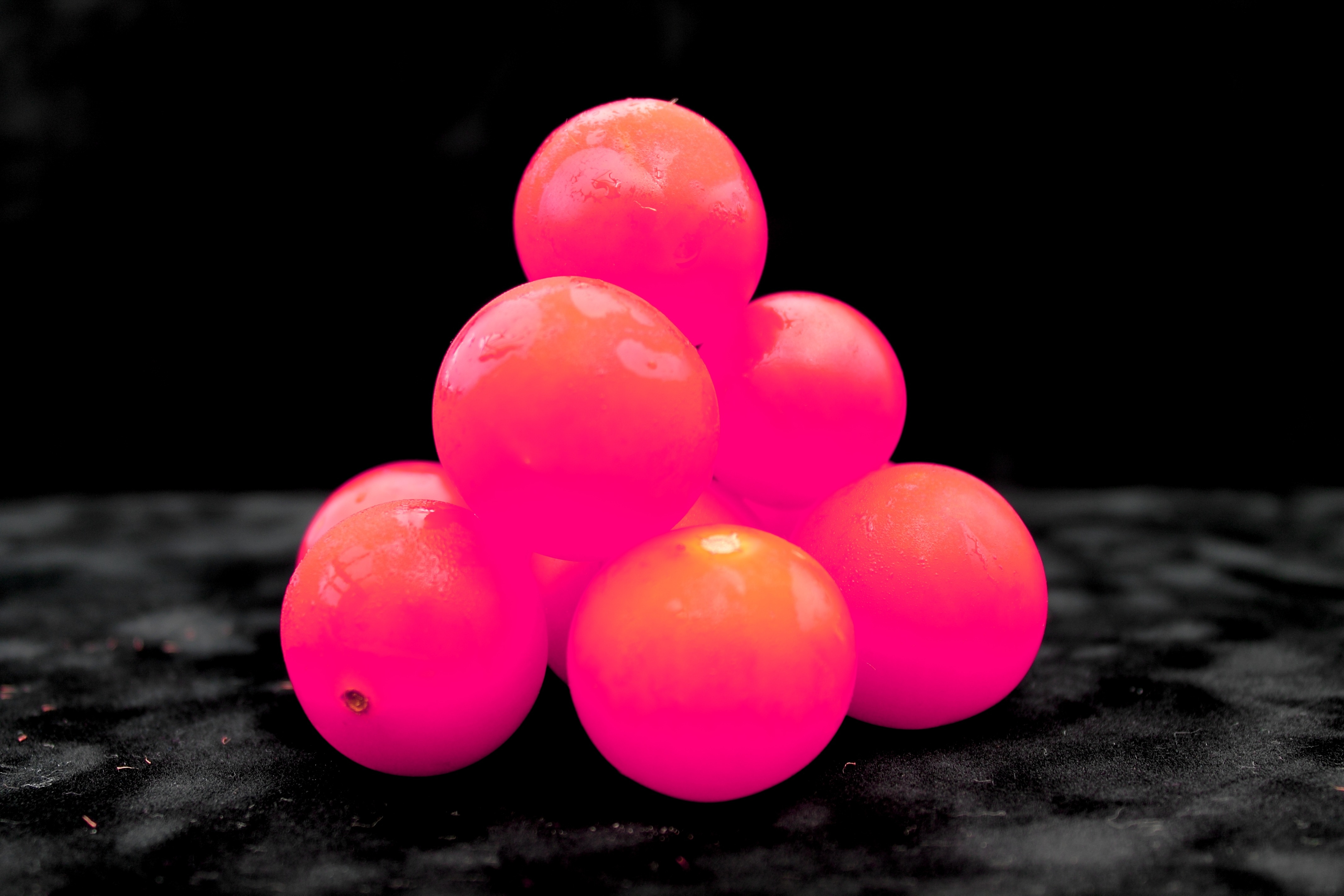pink round balls