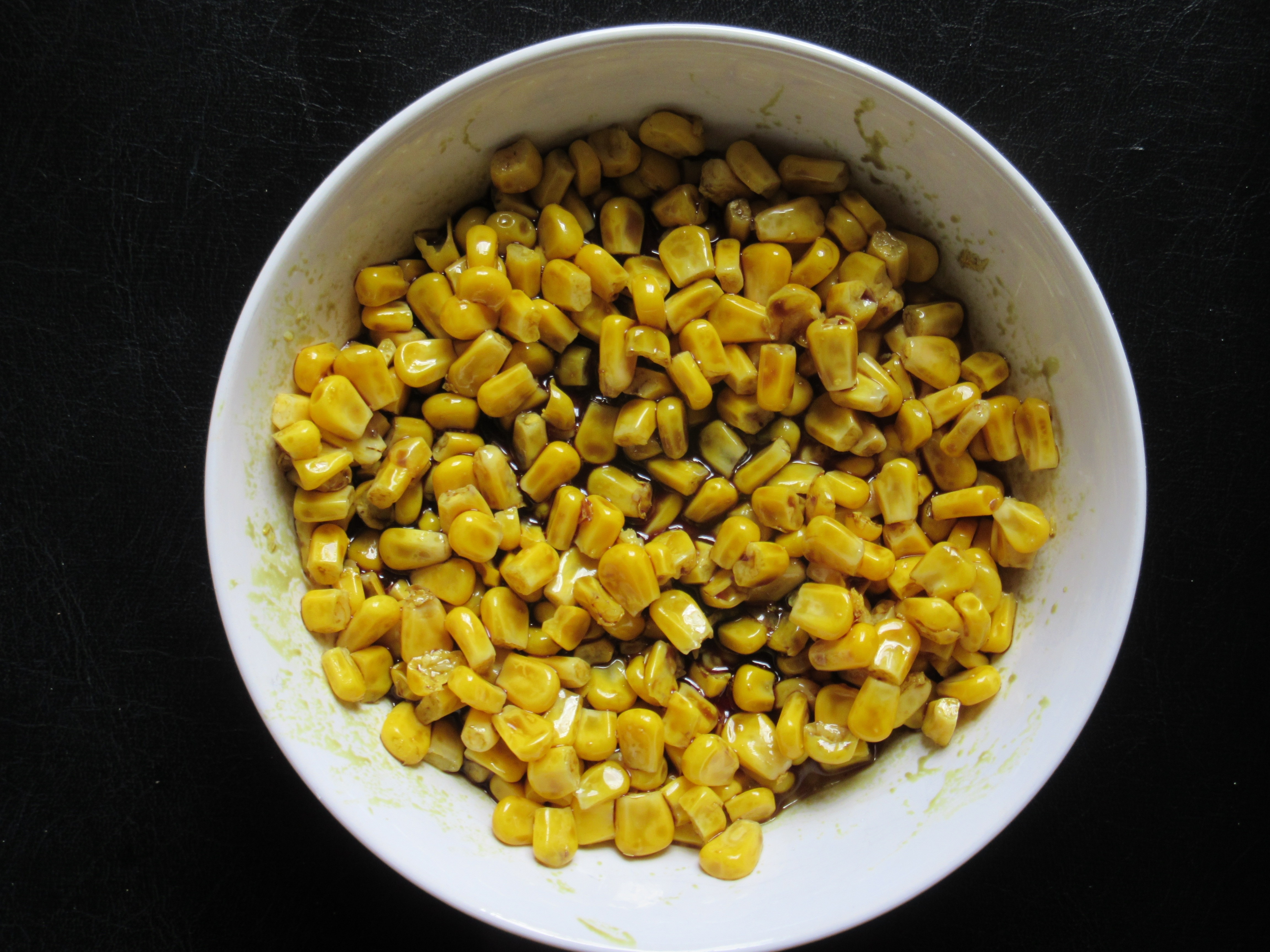 corn and ceramic bowl