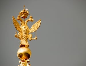 gold double headed bird wand thumbnail