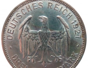 silver drei reichsmark commemorative coin thumbnail