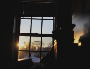 golden hour silhouette of window frame thumbnail
